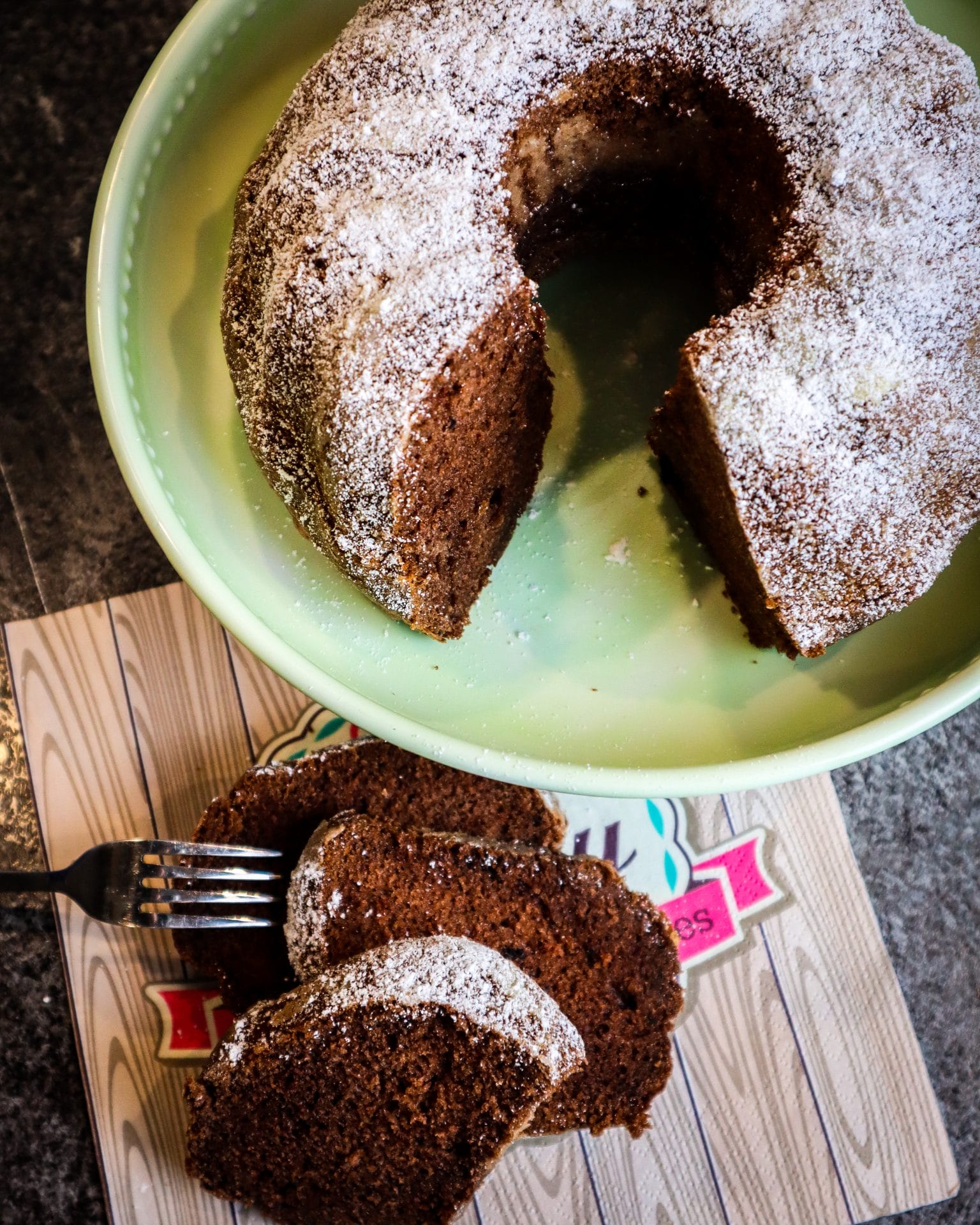 Rezept weihnachtlicher Schokokuchen