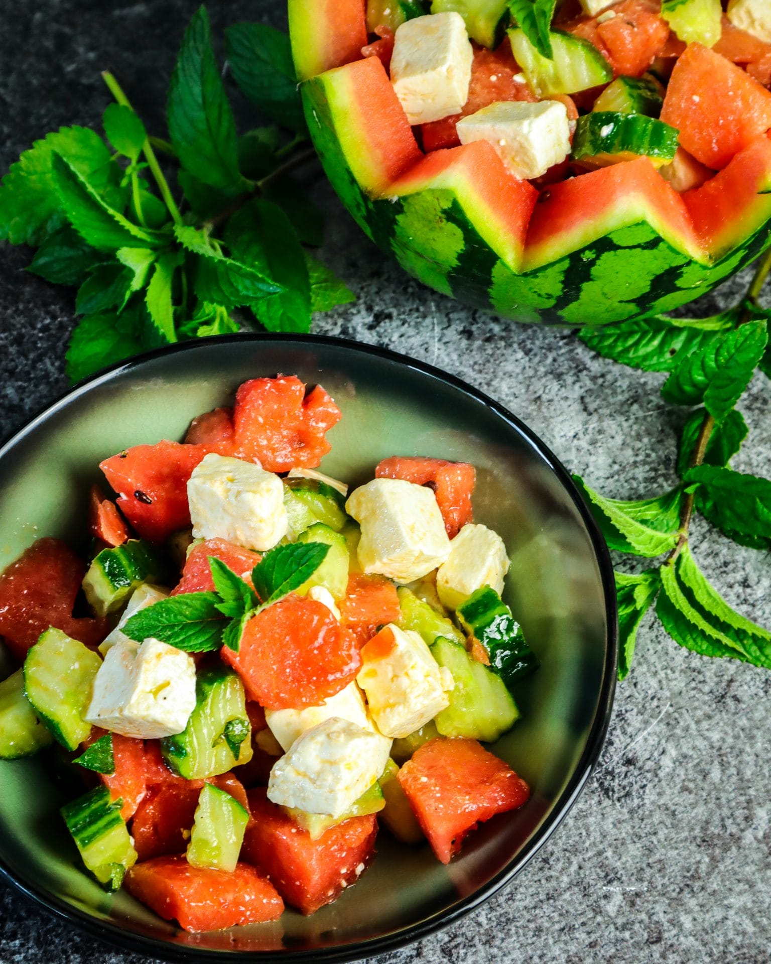 Rezept Wassermelonen-Feta-Salat