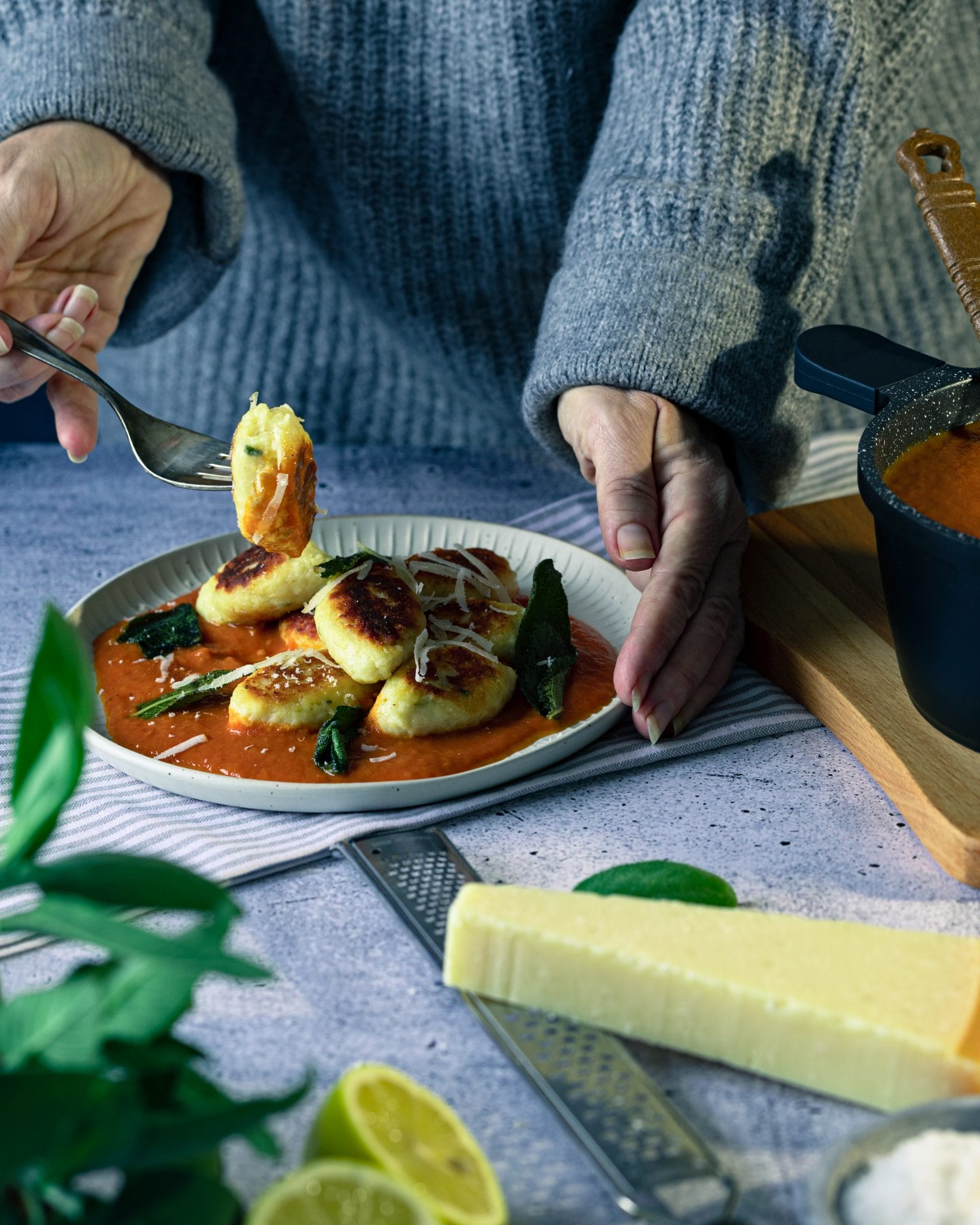 Rezept Ricottanocken mit Tomatencreme