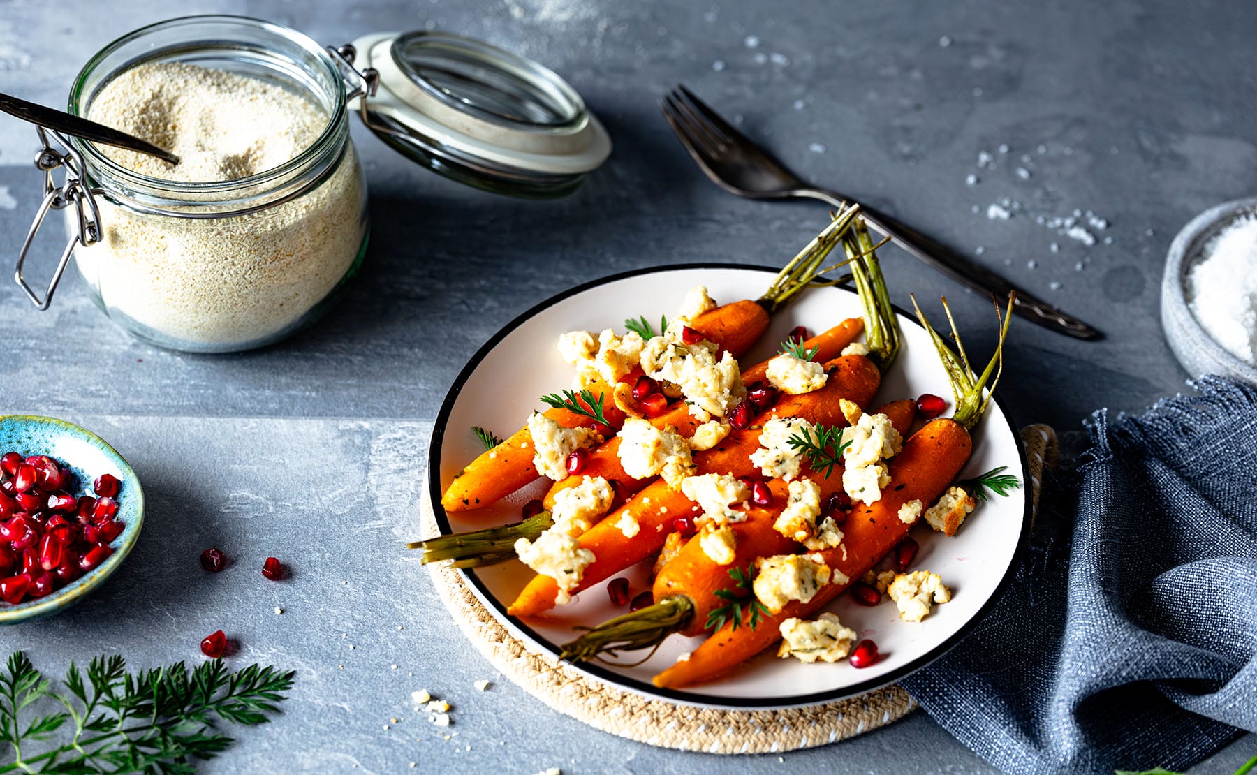 Rezept Karotten mit Fetacrumble