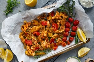 Rezept Hähnchengyros vom Blech