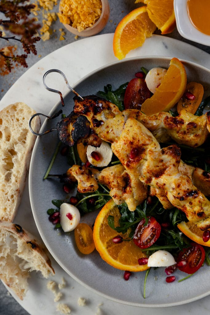 Rezept Hähnchenspieße mit Orange