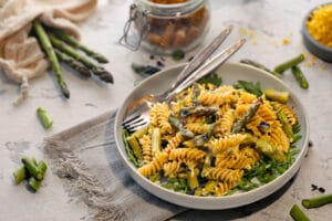 Rezept Leichte Vollkornpasta mit grünem Spargel