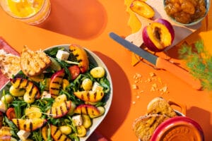 Gnocchi Salat mit Nektarinen Bold & Colourful