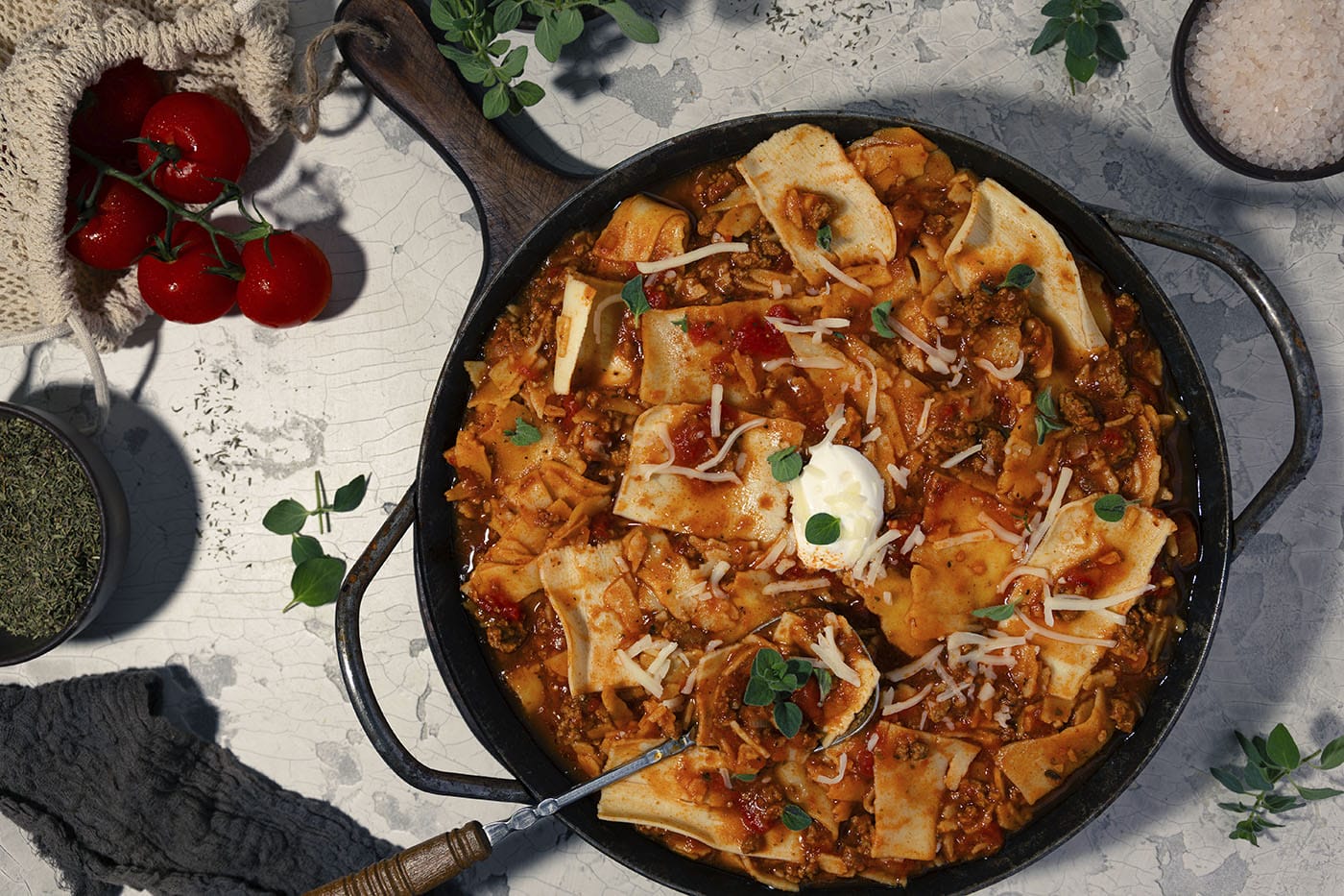 Rezept Pfannenlasagne