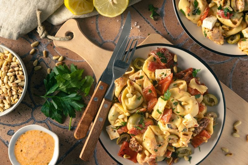 Rezept Mediterraner Tortelloni-Salat