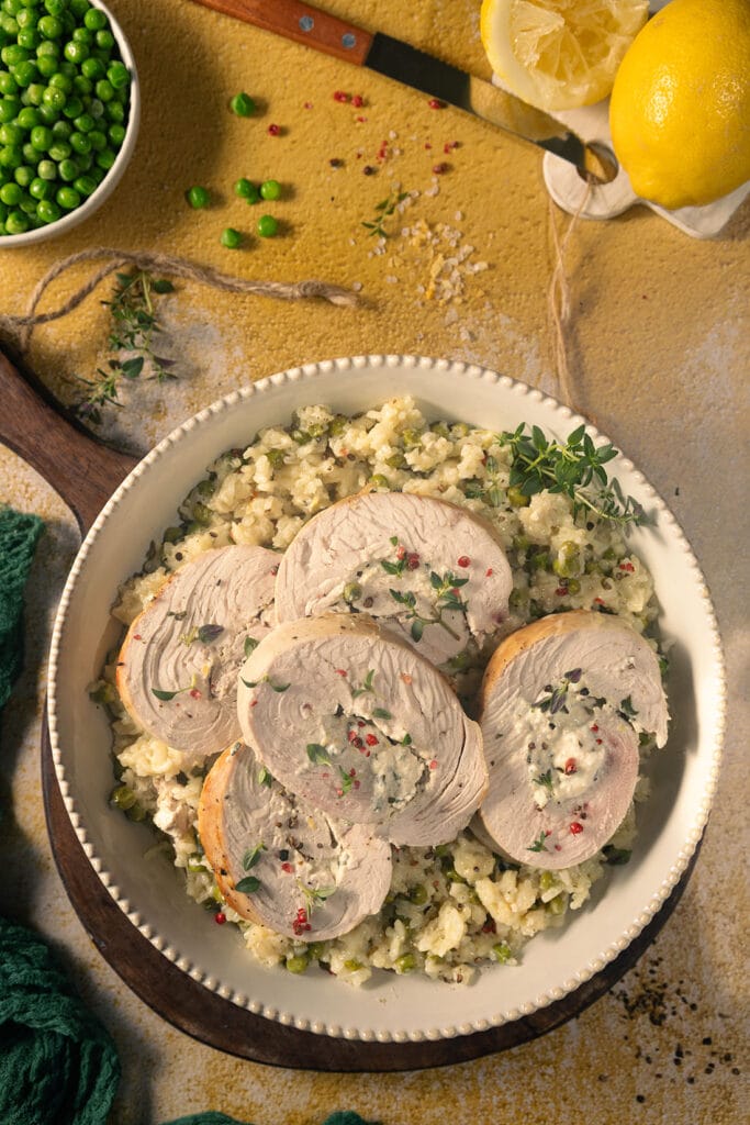 Rezept Zitronen-Kräuter-Putenrolle