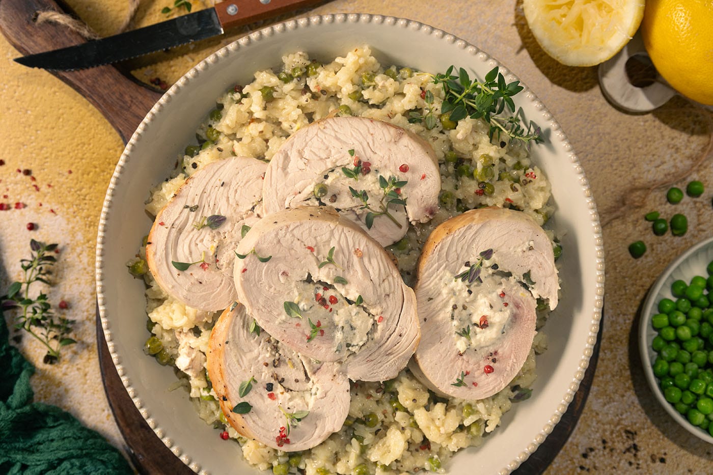 Rezept Zitronen-Kräuter-Putenrolle